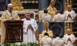 Pope Leo XIV ordains a Priest in St. Peter’s Basilica on the solemnity of the Most Sacred Heart of Jesus, Friday, June 27, 2025. | Credit: Daniel Ibáñez/CNA